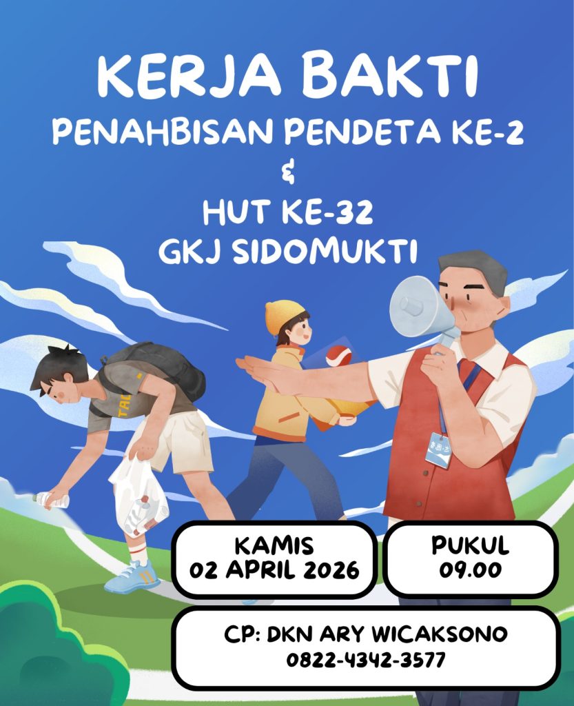 Kerja bakti mempersiapkan Acara HUT 32 dan Penahbisan Pendeta ke 2